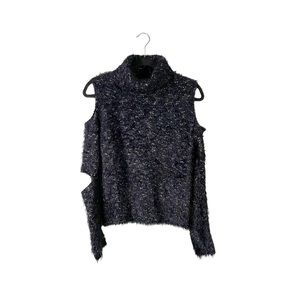 Jonathan Simkhai Knit Cowl Turtleneck Cutout Sleeve Long Sleeve Blouse Small